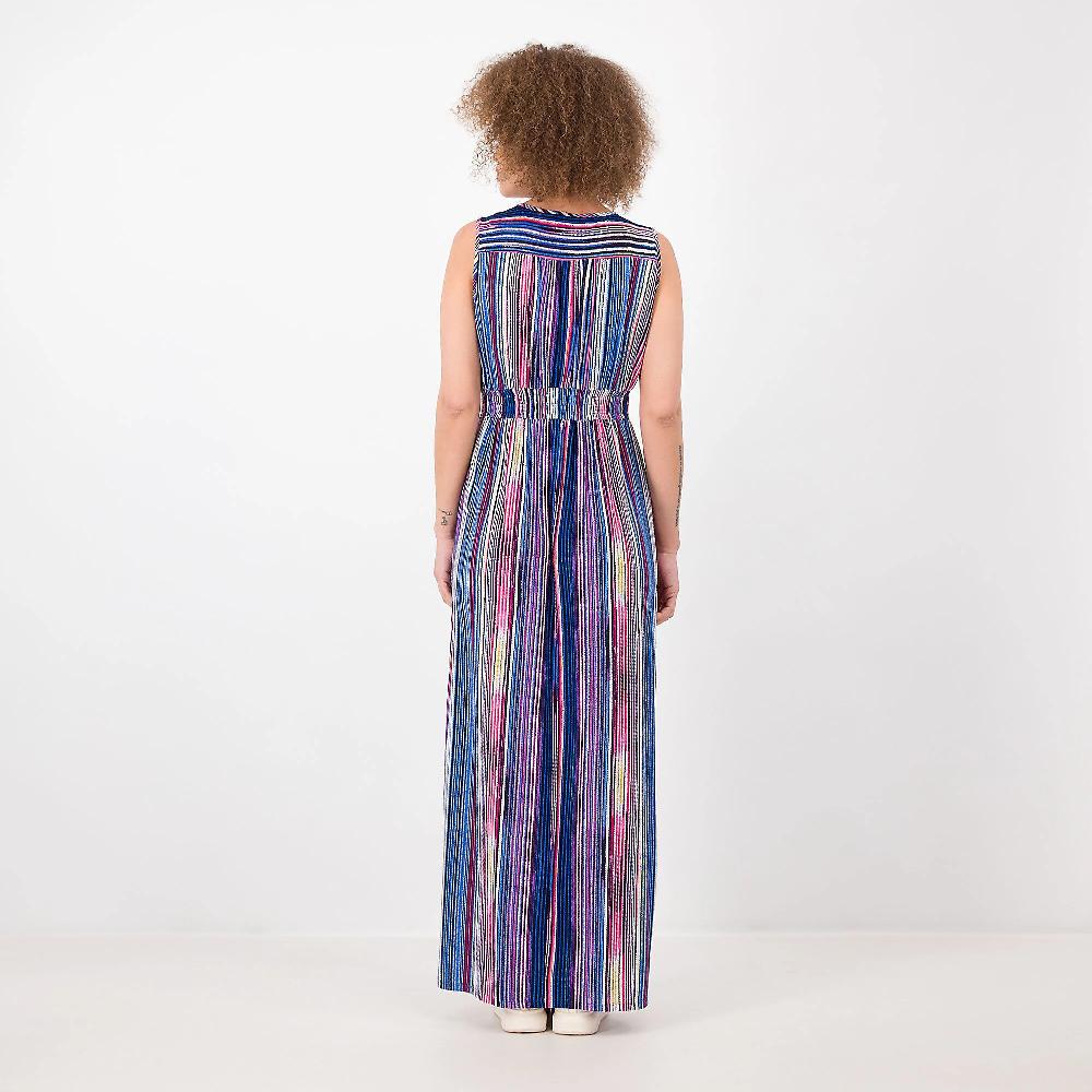 QVC Nina Leonard Abito Lungo Smanicato In Jersey Fantasia