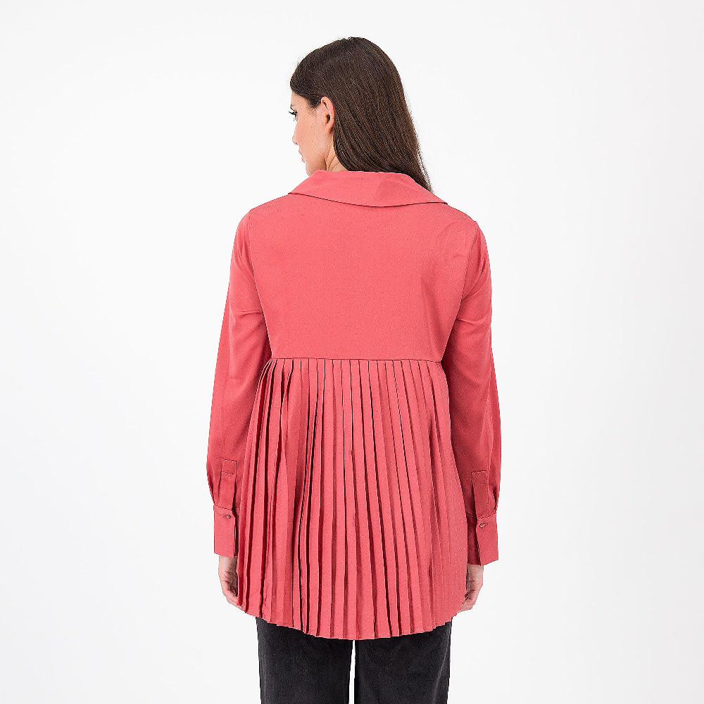 QVC Nina Leonard Camicia Tinta Unita In Raso Stretch