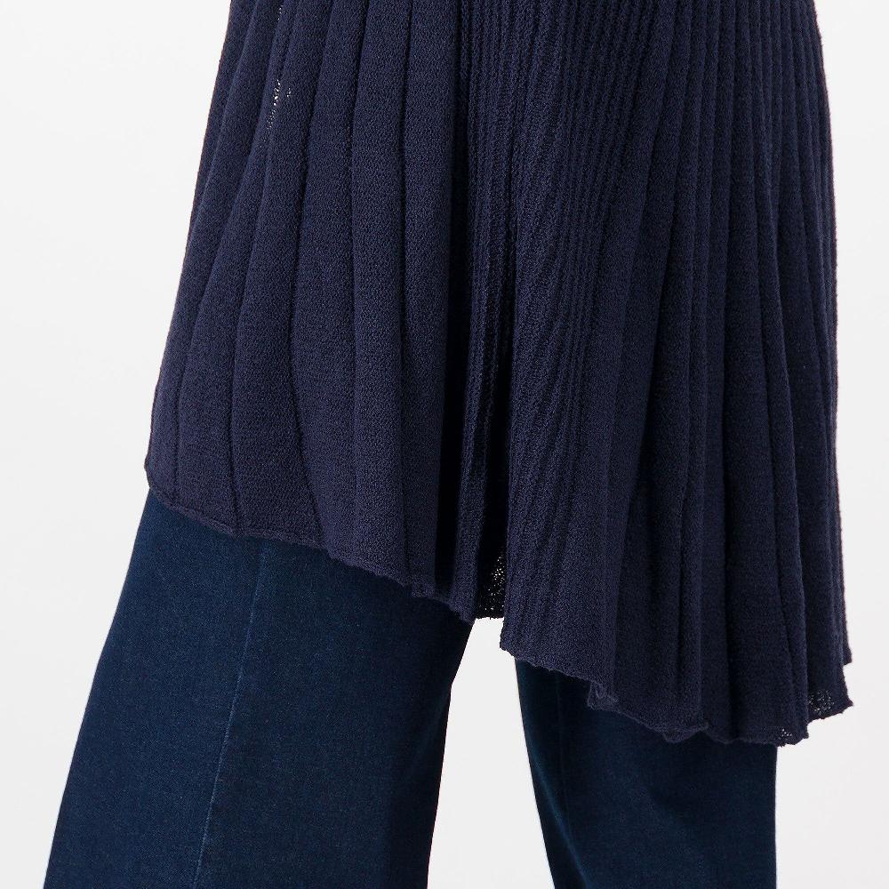 QVC Nina Leonard Cardigan In Maglia Lavorata A Coste Taglia Petit