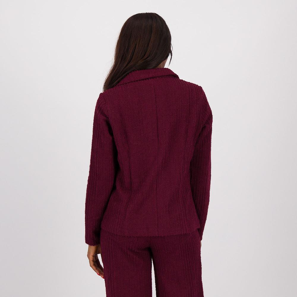 QVC Nina Leonard Giacca In Bouclé Stretch Collo Rever