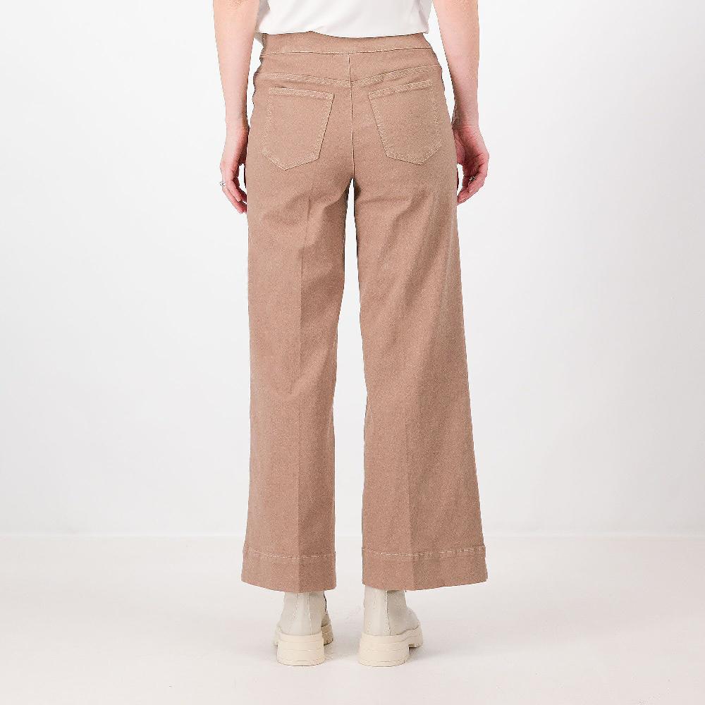 QVC Nina Leonard Jeans A Gamba Larga Con Elastico Anche Petite