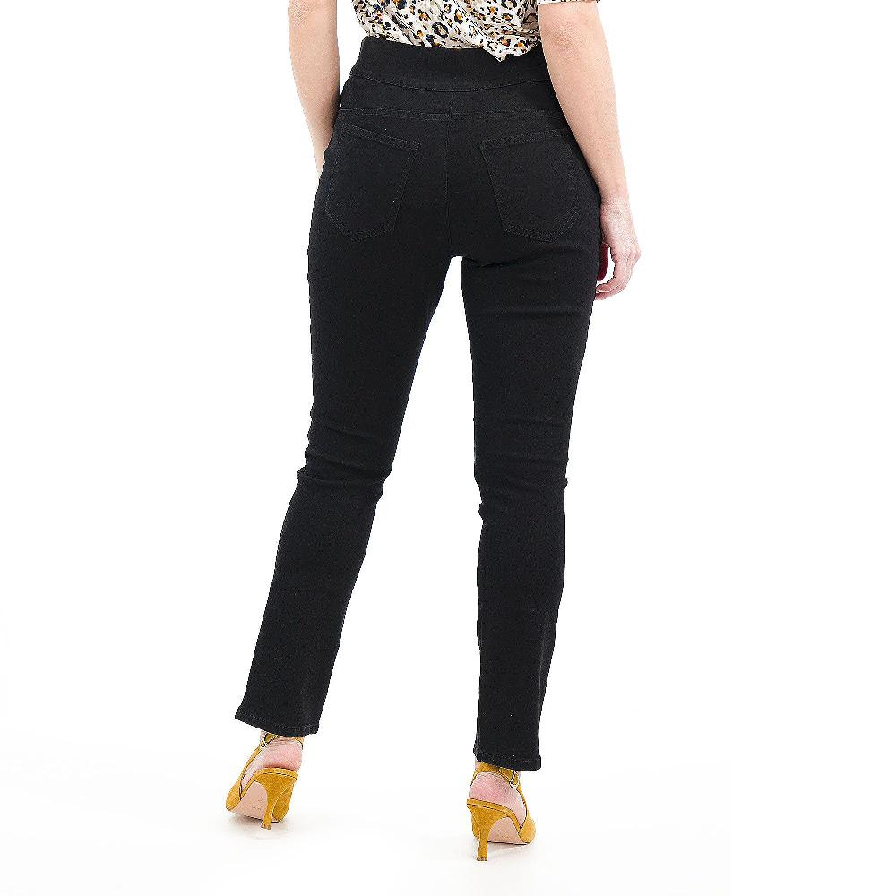 QVC Nina Leonard Jeans Alla Caviglia Con Elastico In Vita