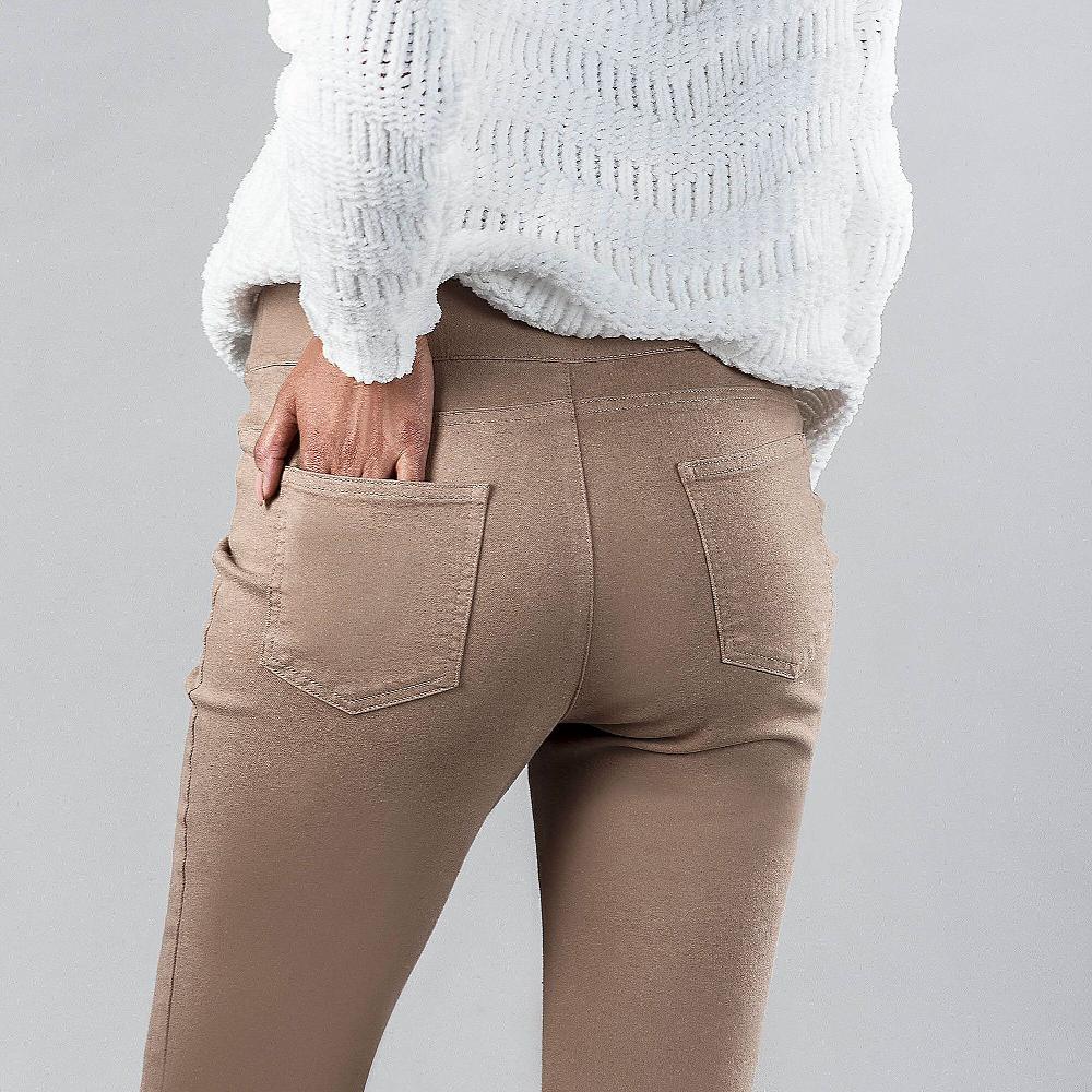 QVC Nina Leonard Jeans Stretch A Zampetta Regular E Petite