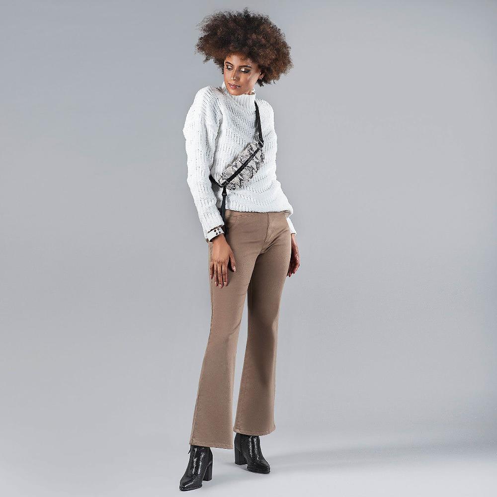 QVC Nina Leonard Jeans Stretch A Zampetta Regular E Petite