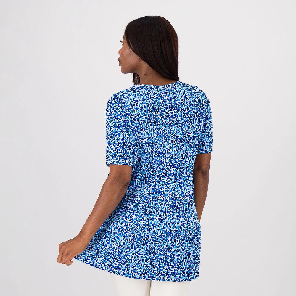 QVC Nina Leonard Maglia In Jersey Fantasia Con Balza
