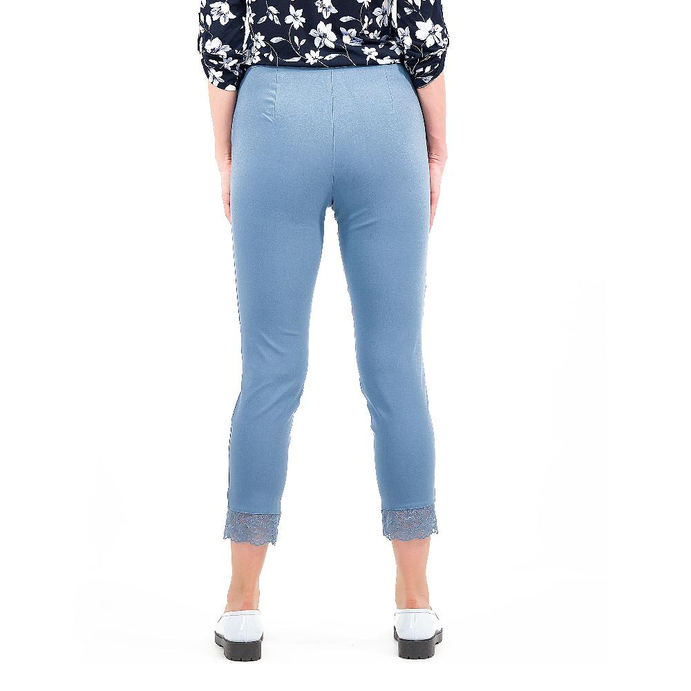 QVC Nina Leonard Pantaloni A Sigaretta Elasticizzati Pizzo