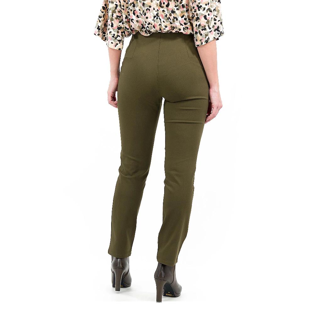 QVC Nina Leonard Pantaloni A Sigaretta In Tessuto Stretch