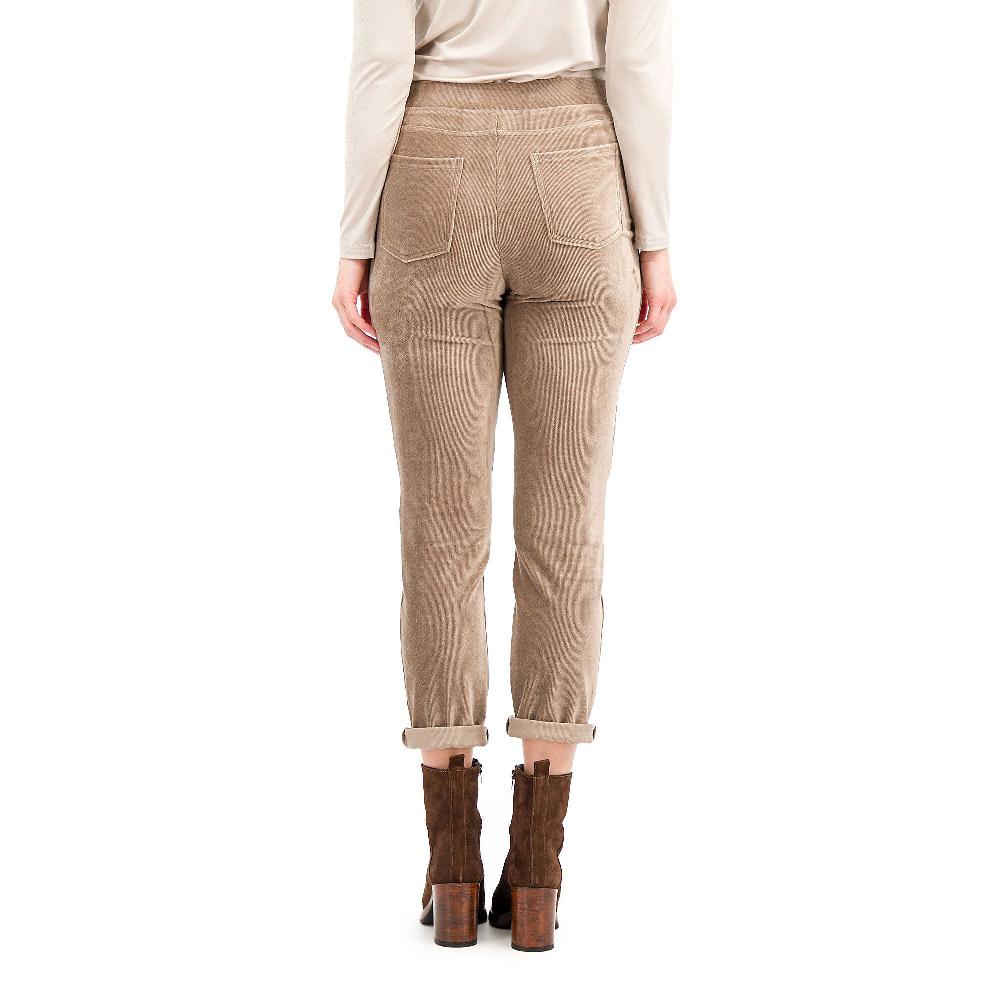 QVC Nina Leonard Pantaloni A Sigaretta In Velluto Stretch Reg O Pet