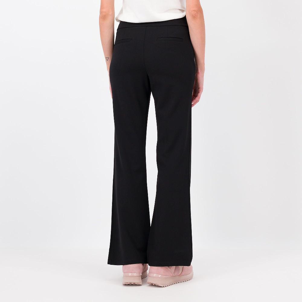 QVC Nina Leonard Pantaloni A Zampetta In Crépe Stretch Regular O Petite