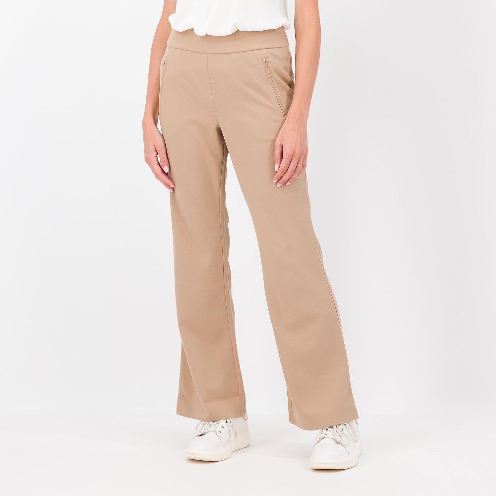 QVC Nina Leonard Pantaloni a zampetta in crépe stretch Regular o Petite