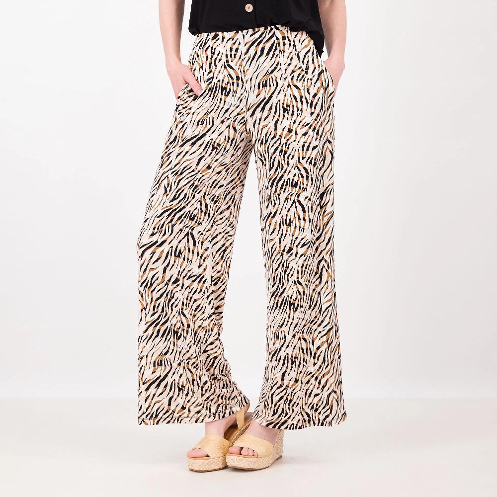 QVC Nina Leonard Pantaloni ampi in jersey fantasia anche Petite