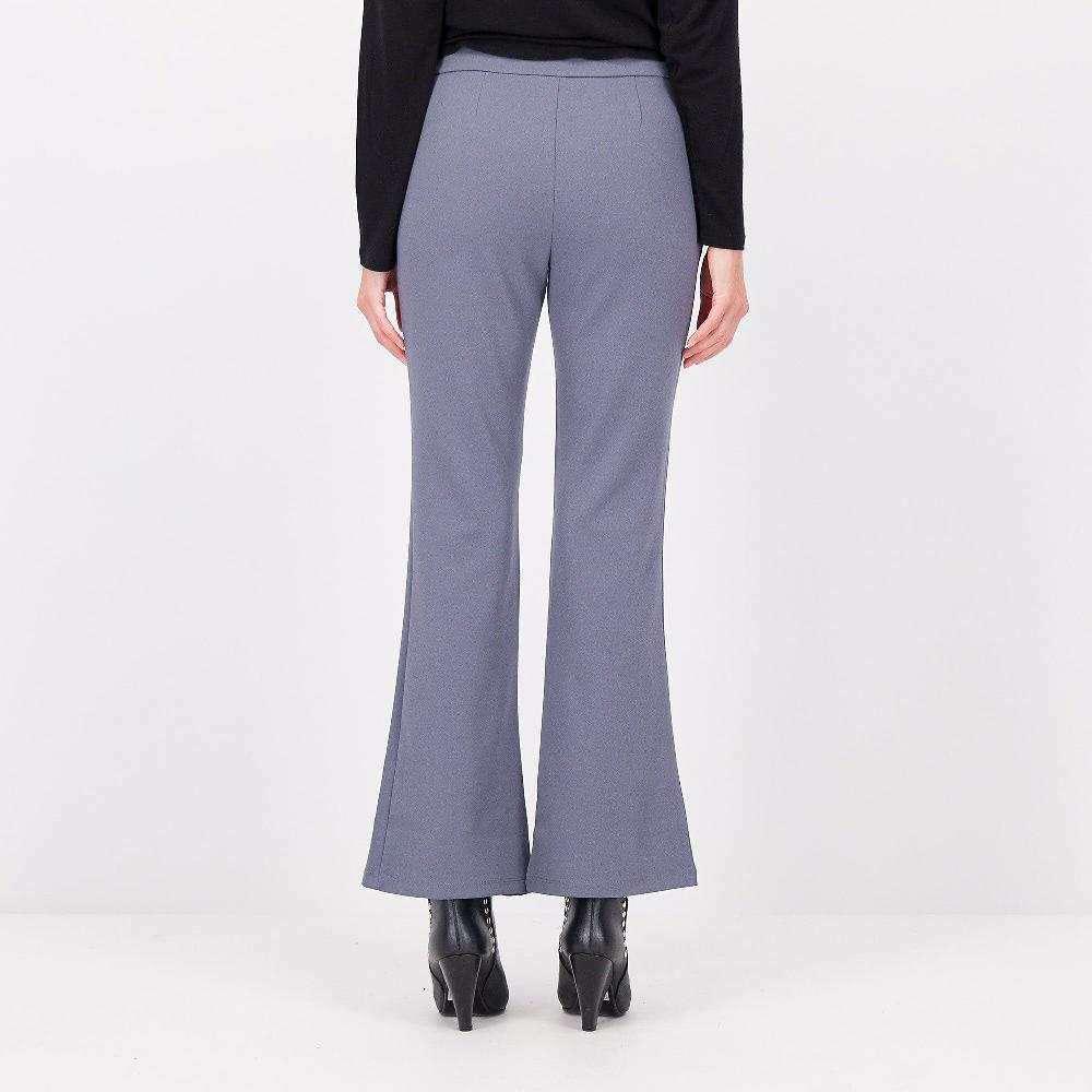 QVC Nina Leonard Pantaloni Bootcut In Crépe Stretch Anche Petite