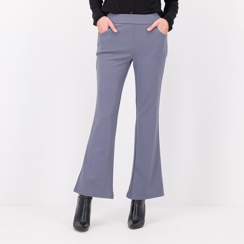 QVC Nina Leonard Pantaloni bootcut in crépe stretch anche Petite