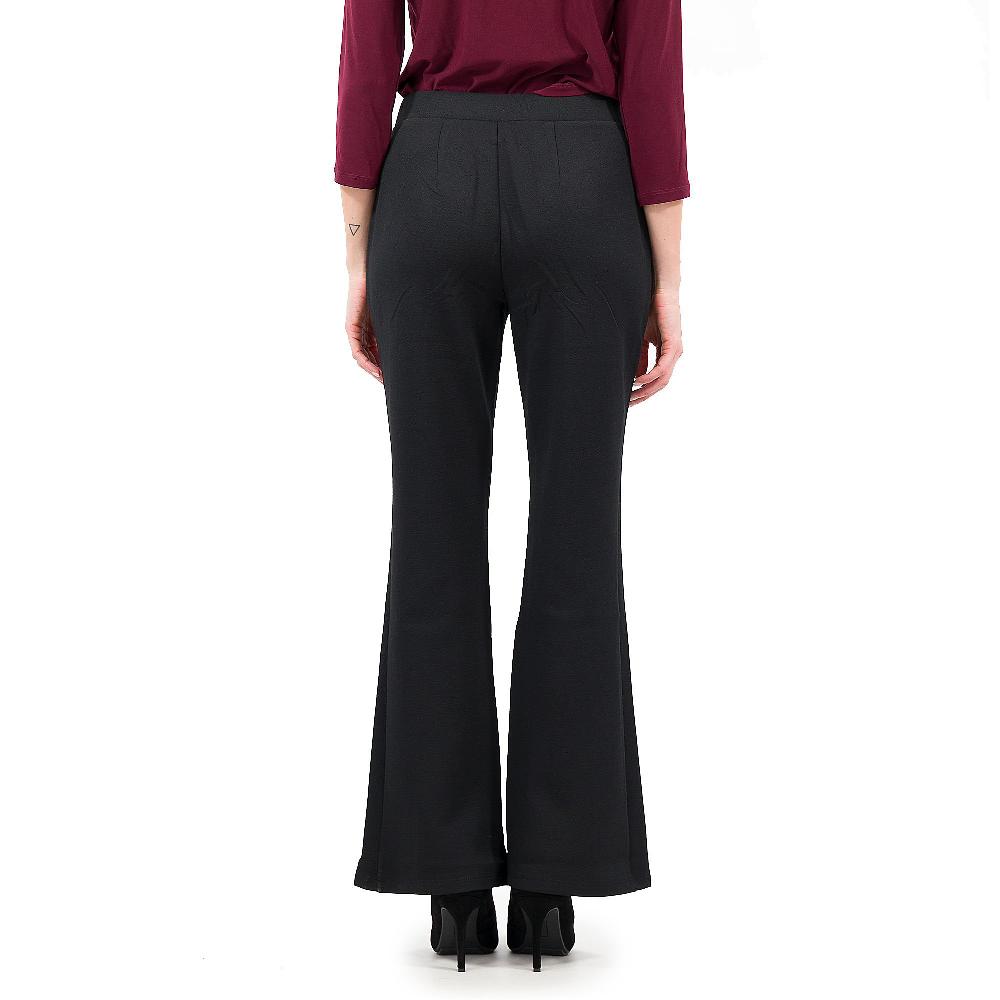 QVC Nina Leonard Pantaloni Bootcut In Scuba Effetto Goffrato