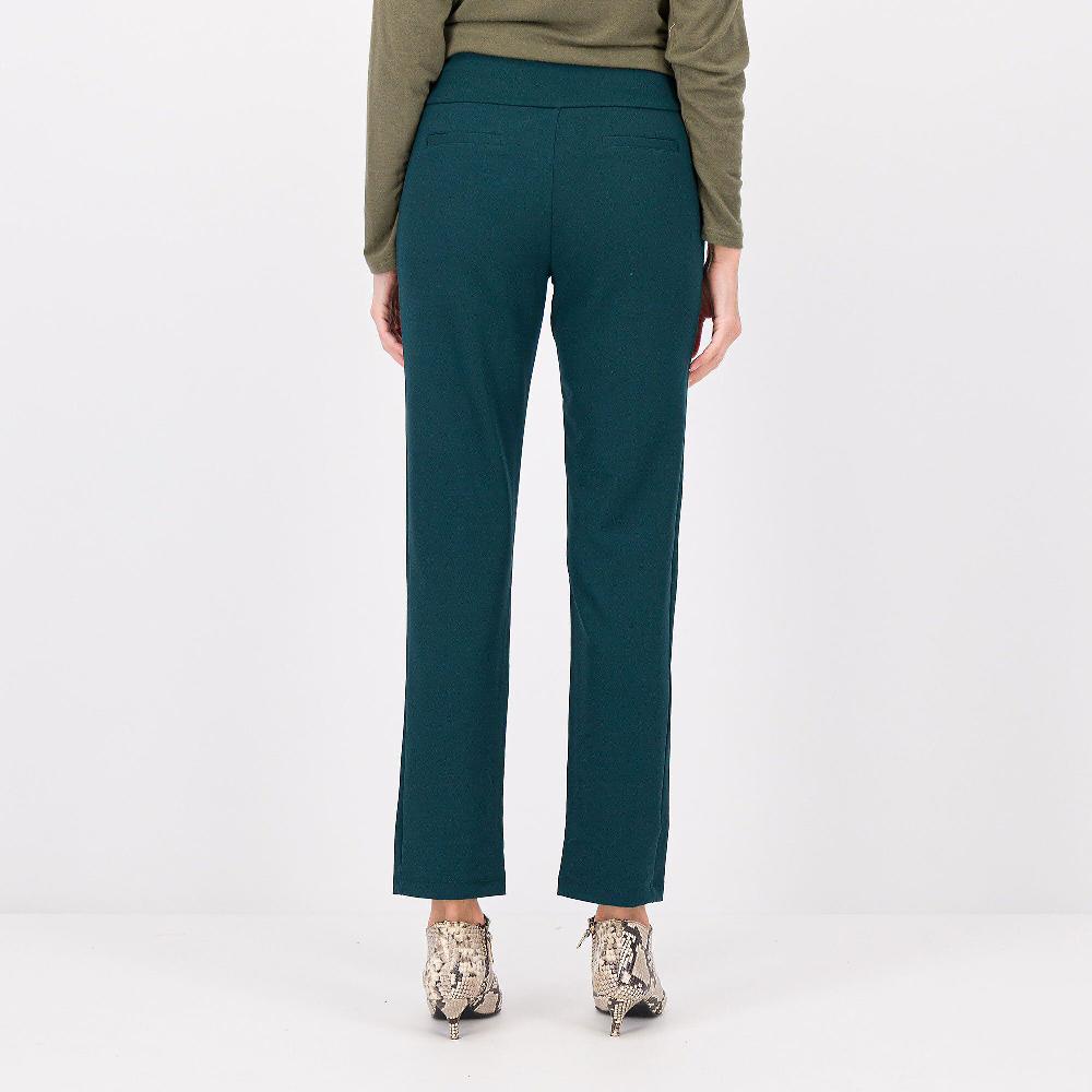 QVC Nina Leonard Pantaloni Dritti In Scuba Crépe Stretch Anche Petite