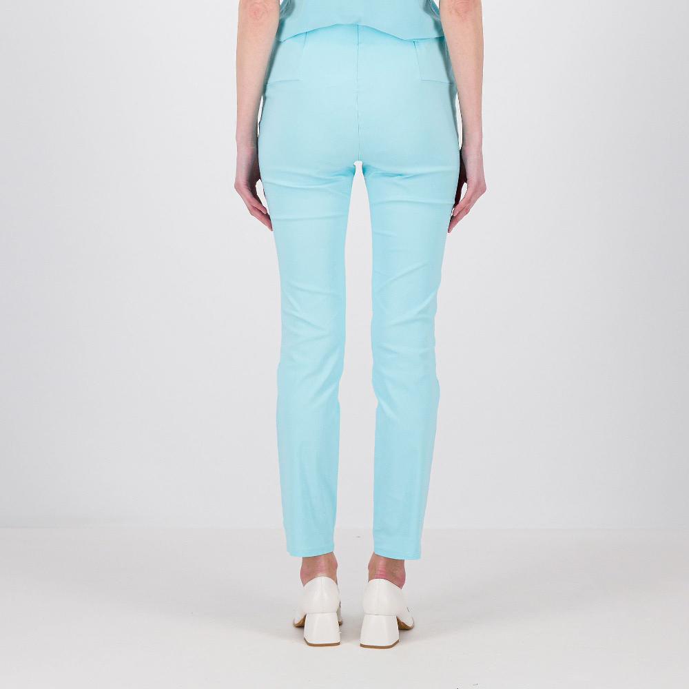 QVC Nina Leonard Pantaloni Gamba Asciutta In Tessuto Elasticizzato