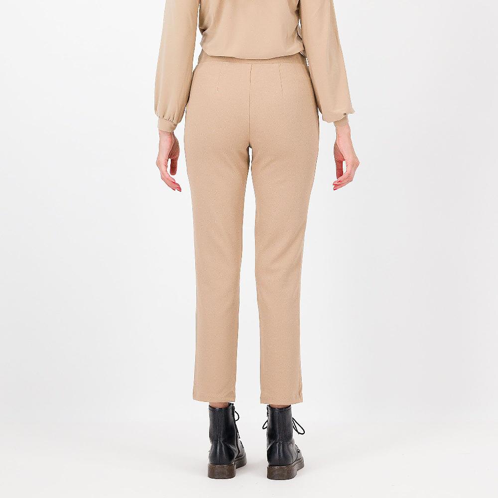 QVC Nina Leonard Pantaloni Gamba Dritta Un Scuba Crépe Con Cintura