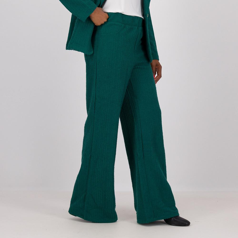 QVC Nina Leonard Pantaloni in bouclé stretch con vita elasticata