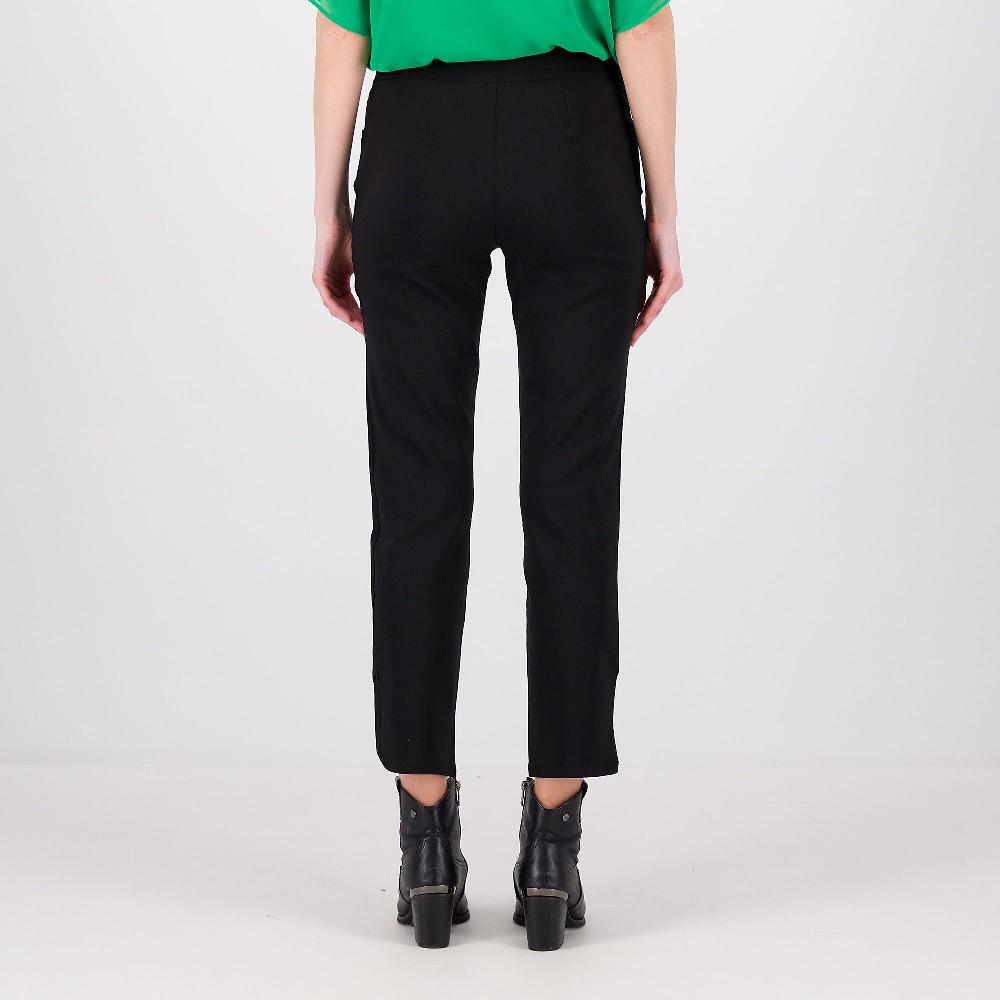 QVC Nina Leonard Pantaloni In Tessuto Superstretch Tasche Frontali Fondo A Tulipano