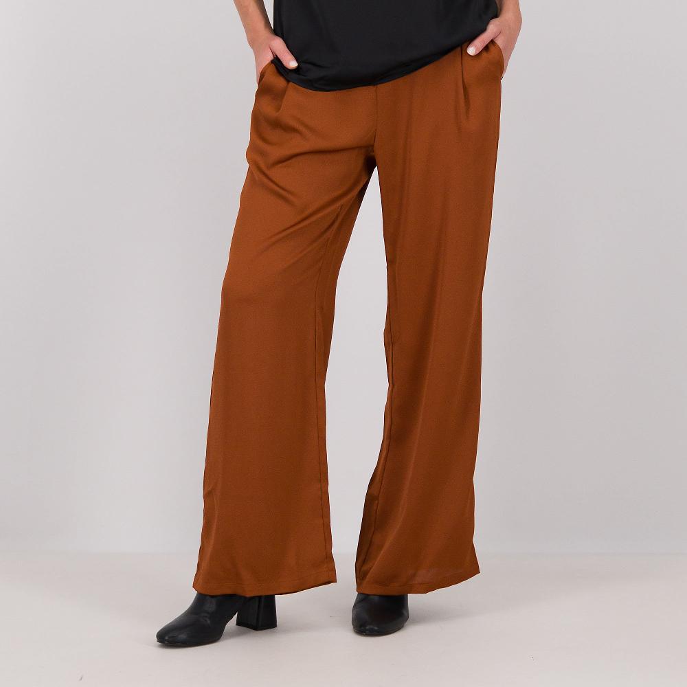 QVC Nina Leonard Pantaloni lunghi a gamba ampia con vita elasticata