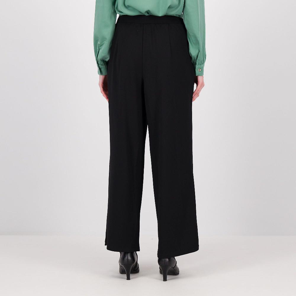 QVC Nina Leonard Pantaloni Lunghi A Gamba Ampia In Crépe