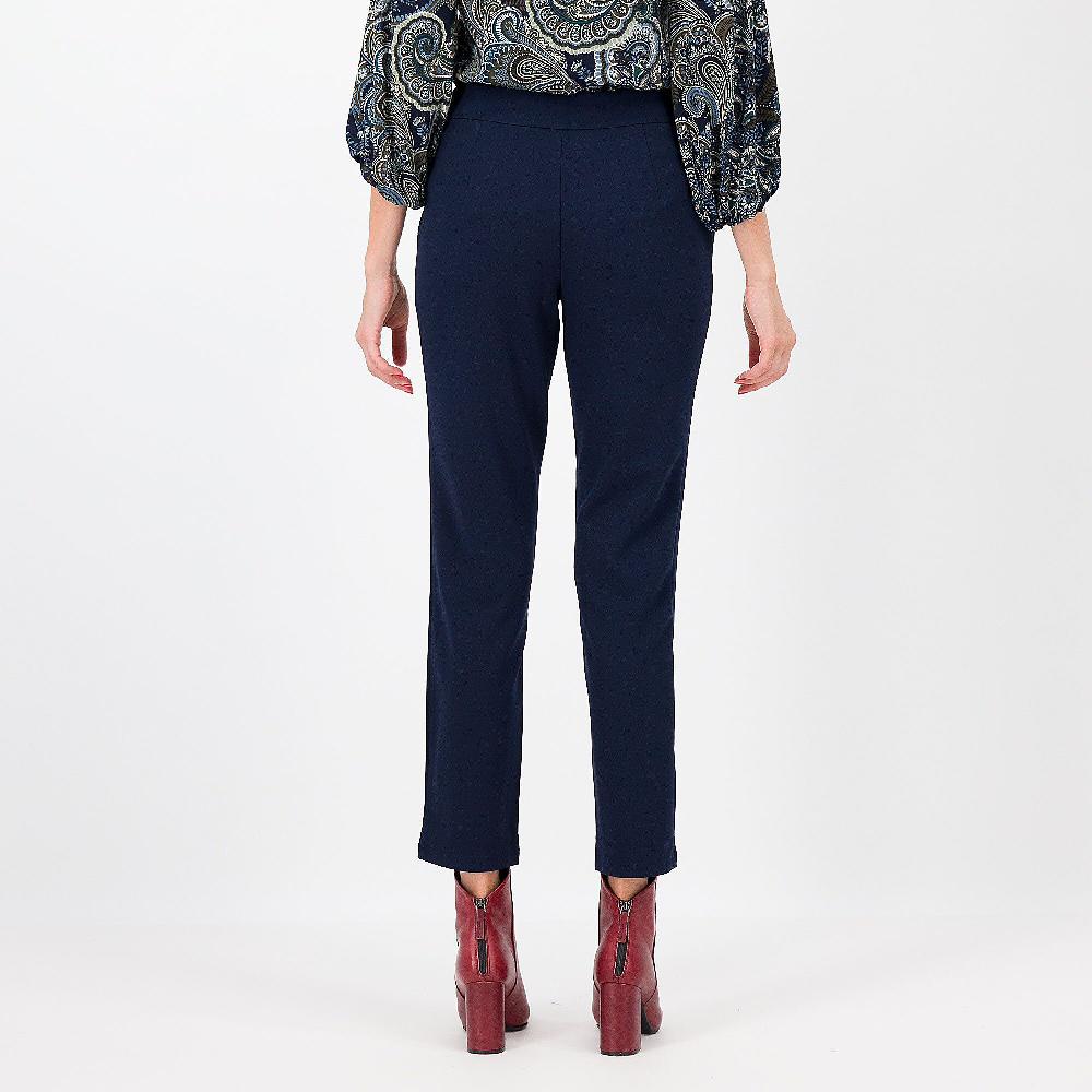 QVC Nina Leonard Pantaloni Lunghi A Gamba Dritta Con Elastico In Vita