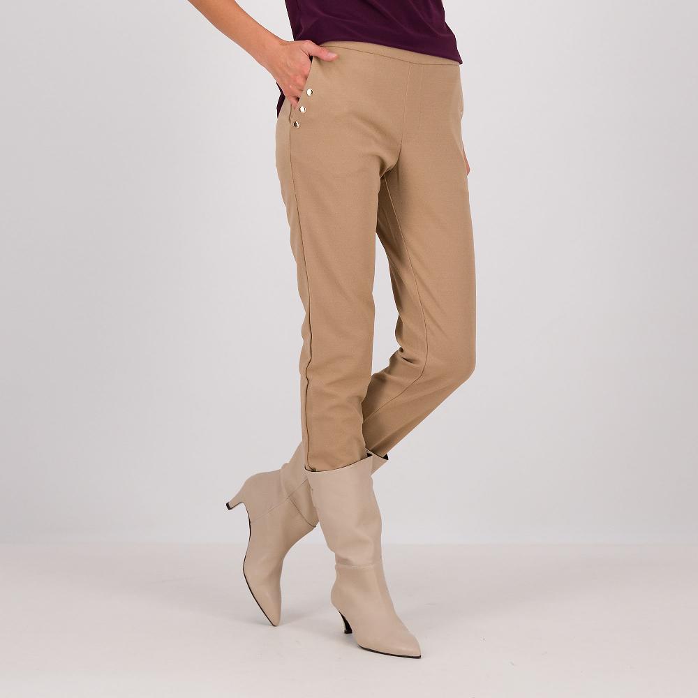 QVC Nina Leonard Pantaloni lunghi in crêpe stretch con gamba stretta