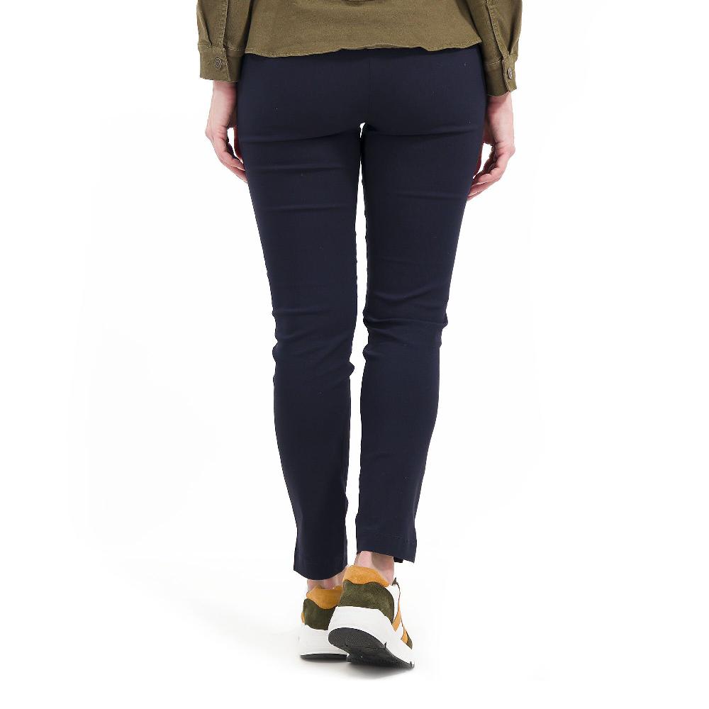 QVC Nina Leonard Pantaloni Slim Tessuto Super Stretch In Misto Viscosa Bottoni Estetici