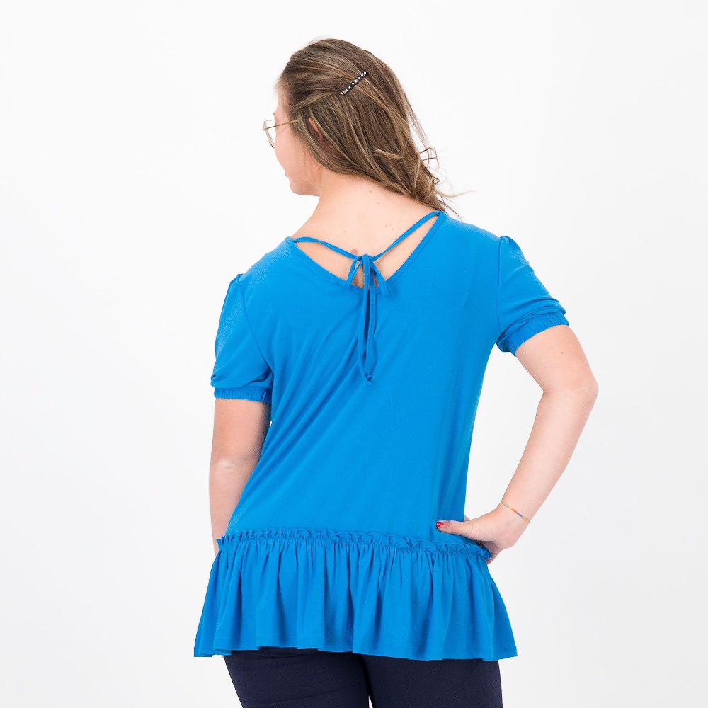 QVC Nina Leonard T-shirt A Maniche Corte Con Balza Al Fondo