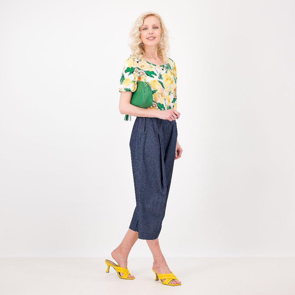 QVC Nina Leonard T-shirt In Jersey Fantasia A Fiori Con Manica Corta
