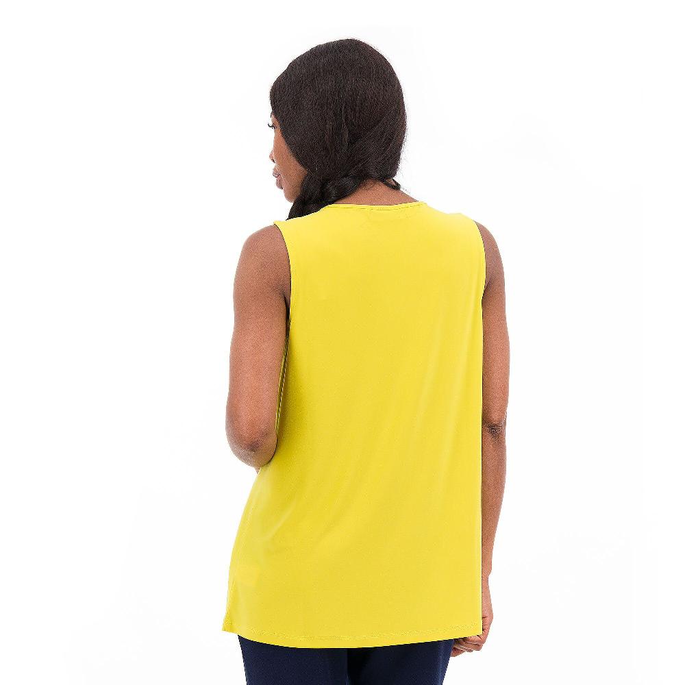 QVC Nina Leonard Top Smanicato E Sciancrato Con Apertura A V