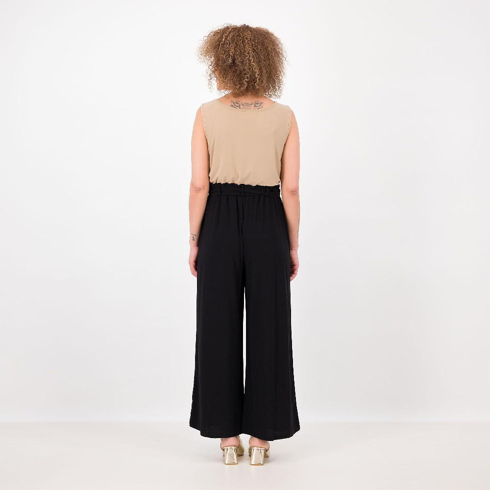 QVC Nina Leonard Tuta Jumpsuit Smanicata In Jersey Con Cintura