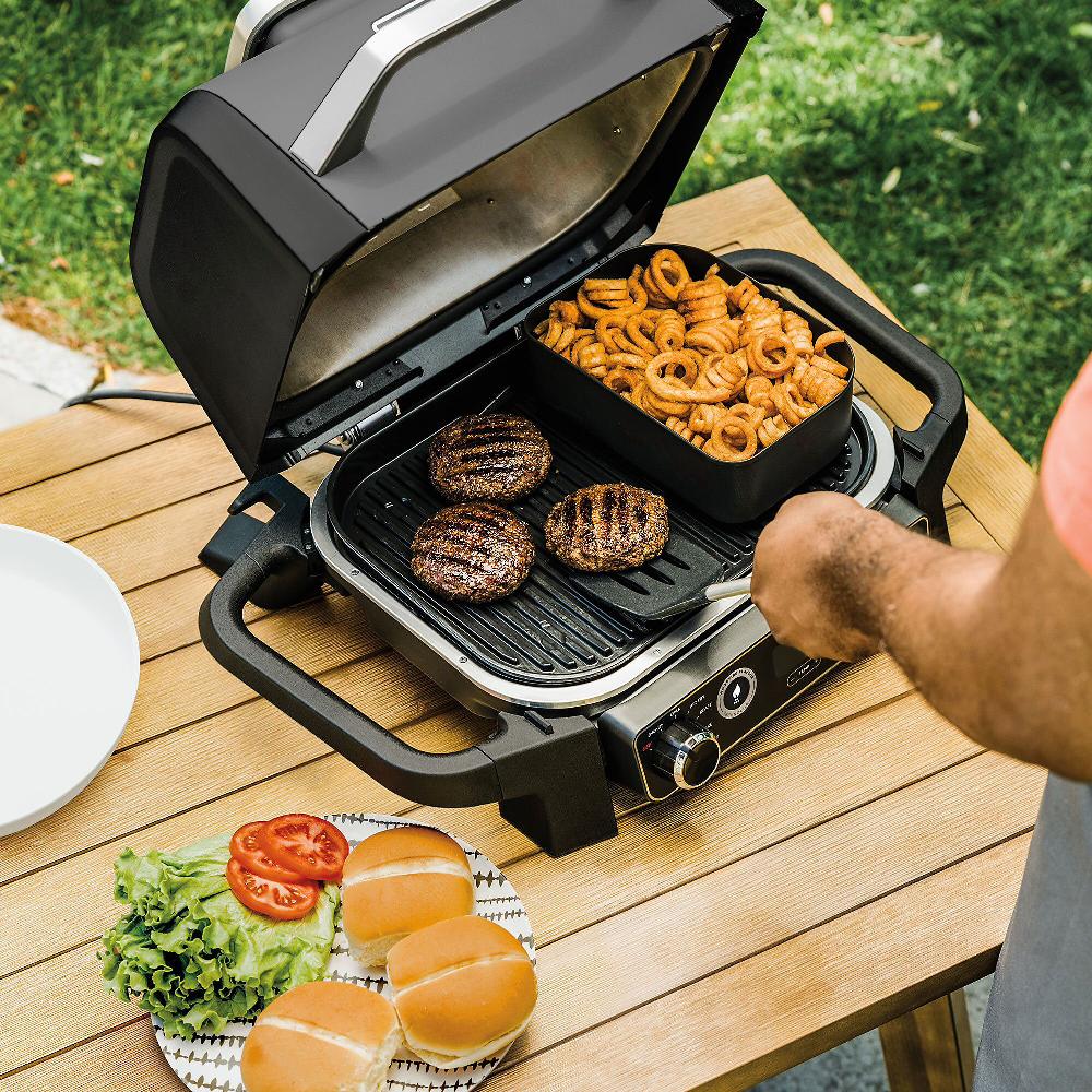 QVC Ninja Barbecue Elettrico Con Affumicatore E Friggitrice Ad Aria