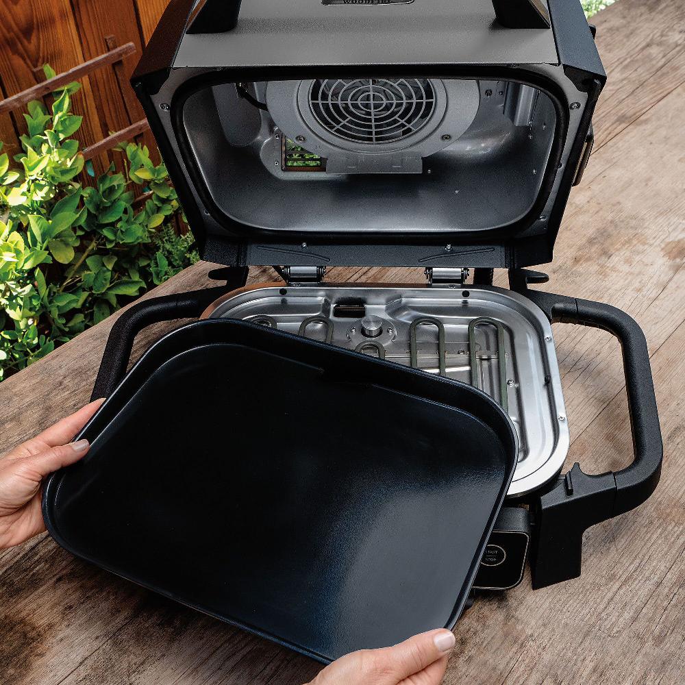 QVC Ninja Piastra liscia per barbecue elettrico Woodfire