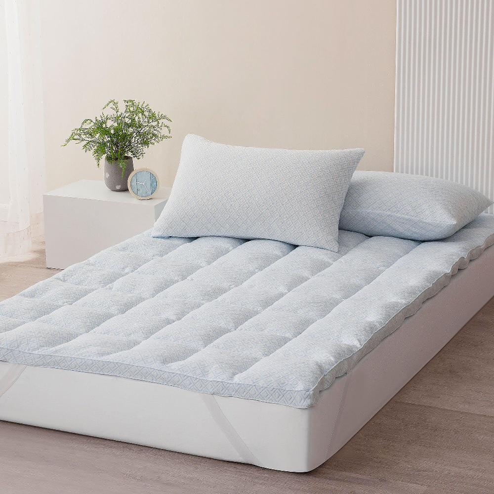 QVC Nuage Argenté Topper microsfere Fresh nuovo tessuto jacquard 3D su lato superiore