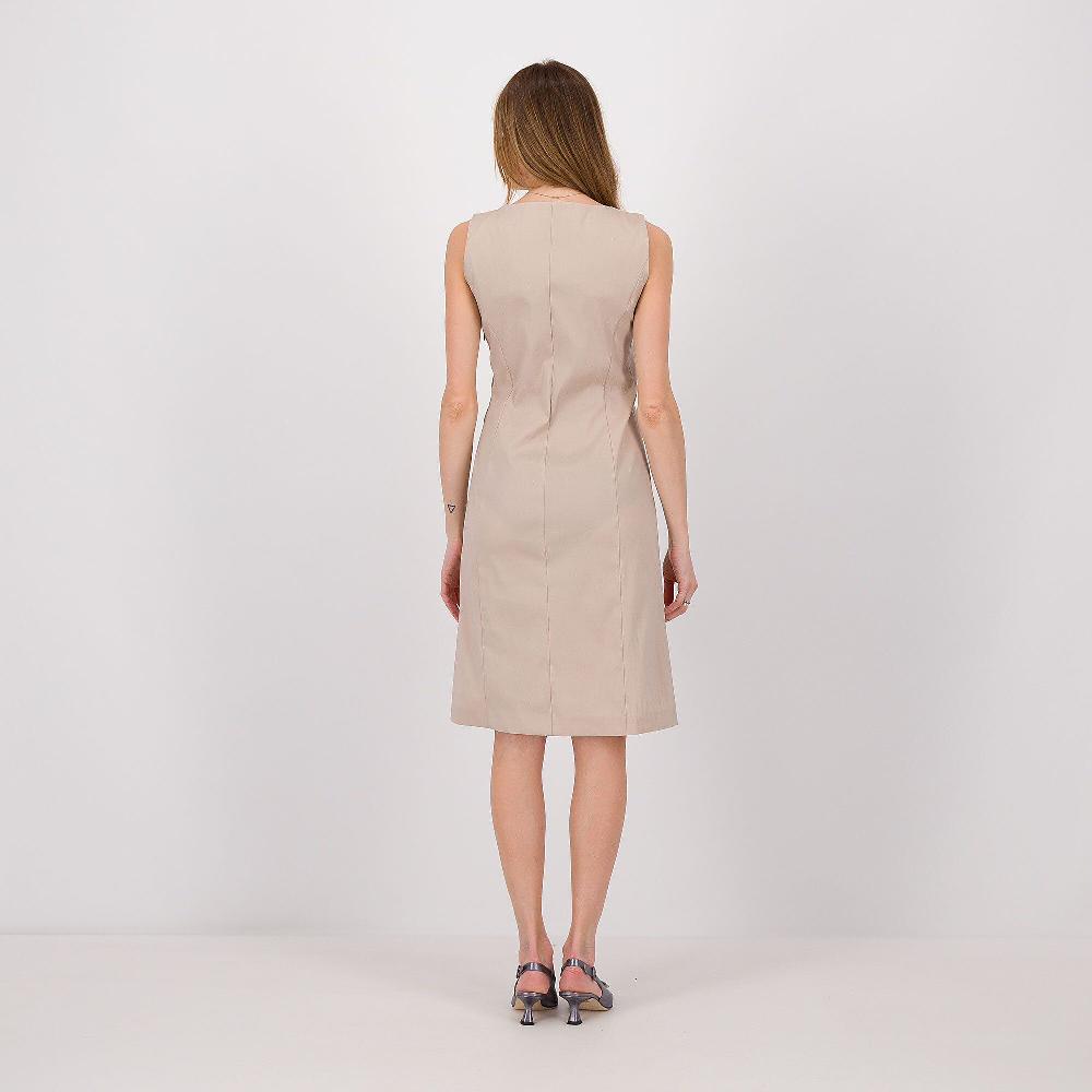 QVC Officina Della Moda Abito Ad A Smanicato In Shantung