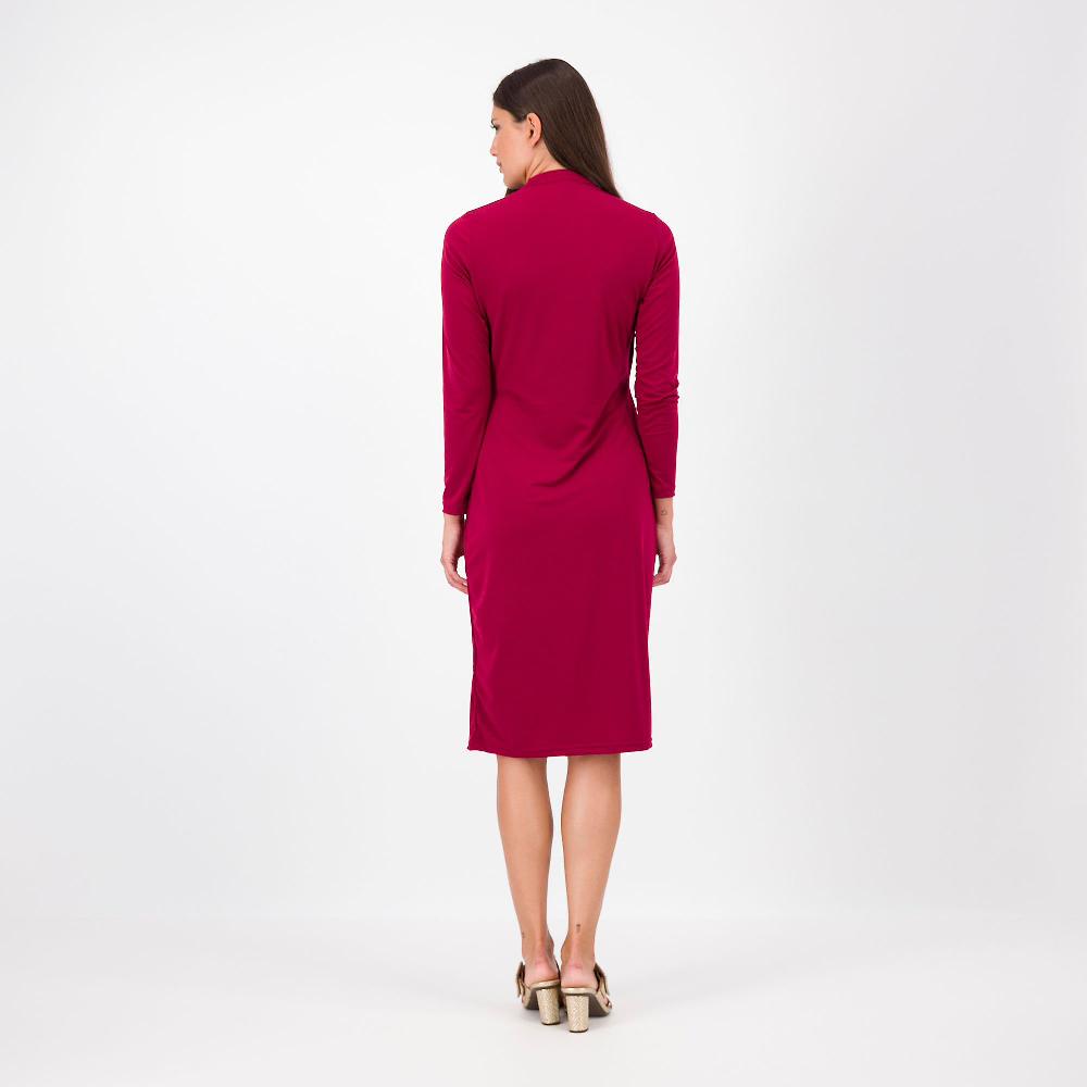QVC Officina Della Moda Abito Con Scollo A Incrocio E Drappeggi