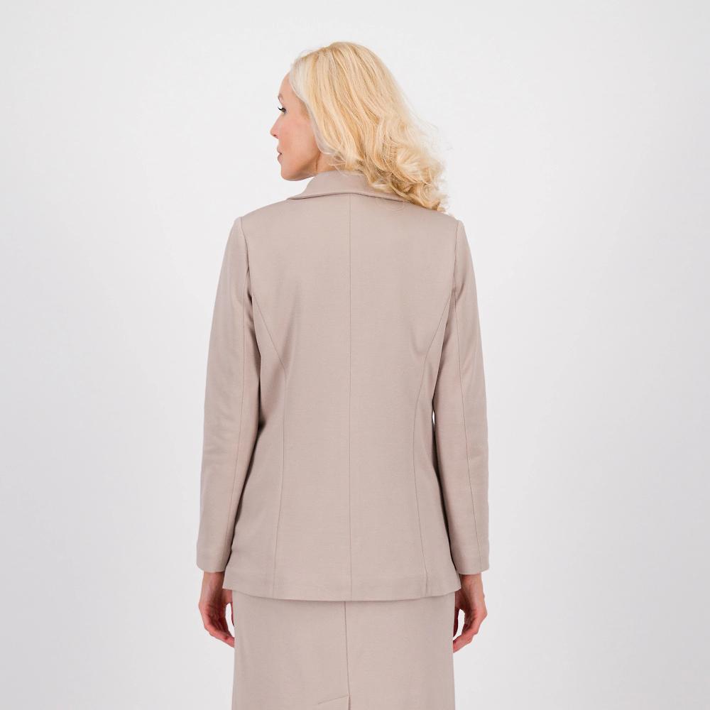 QVC Officina Della Moda Blazer In Punto Milano Diagonale Di Misto Viscosa