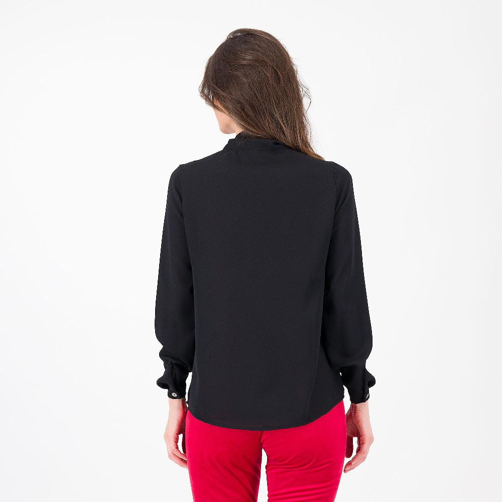 QVC Officina Della Moda Camicia In Crépe De Chine Con Cravattino