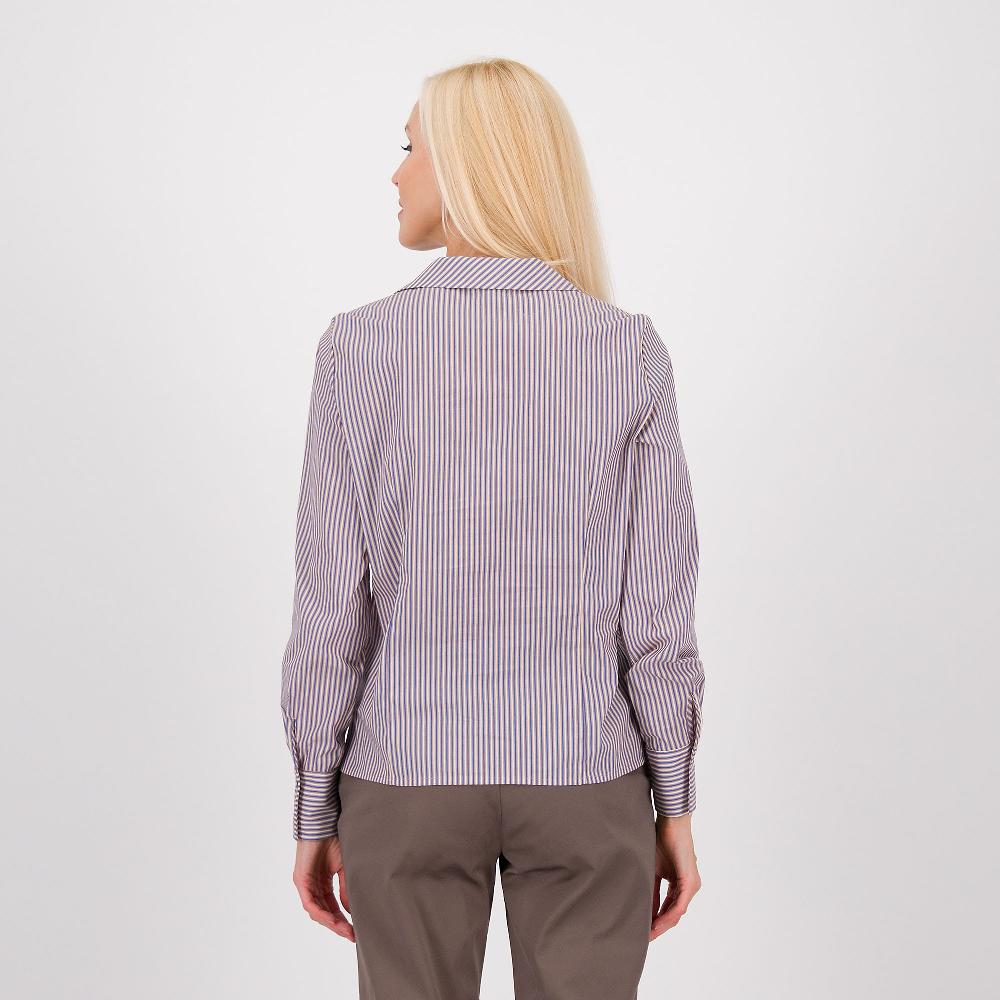 QVC Officina Della Moda Camicia In Popeline Effetto Gessato