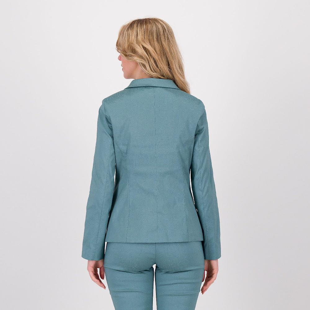 QVC Officina Della Moda Giacca Leggermente Sciancrata Con Collo A Camicia