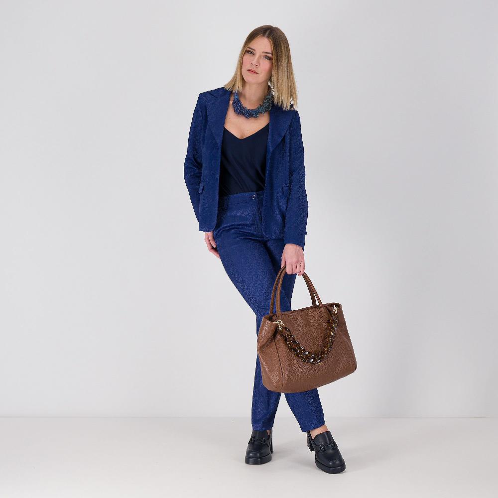 QVC Officina Della Moda Giacca Raso Jacquard Con Fodera