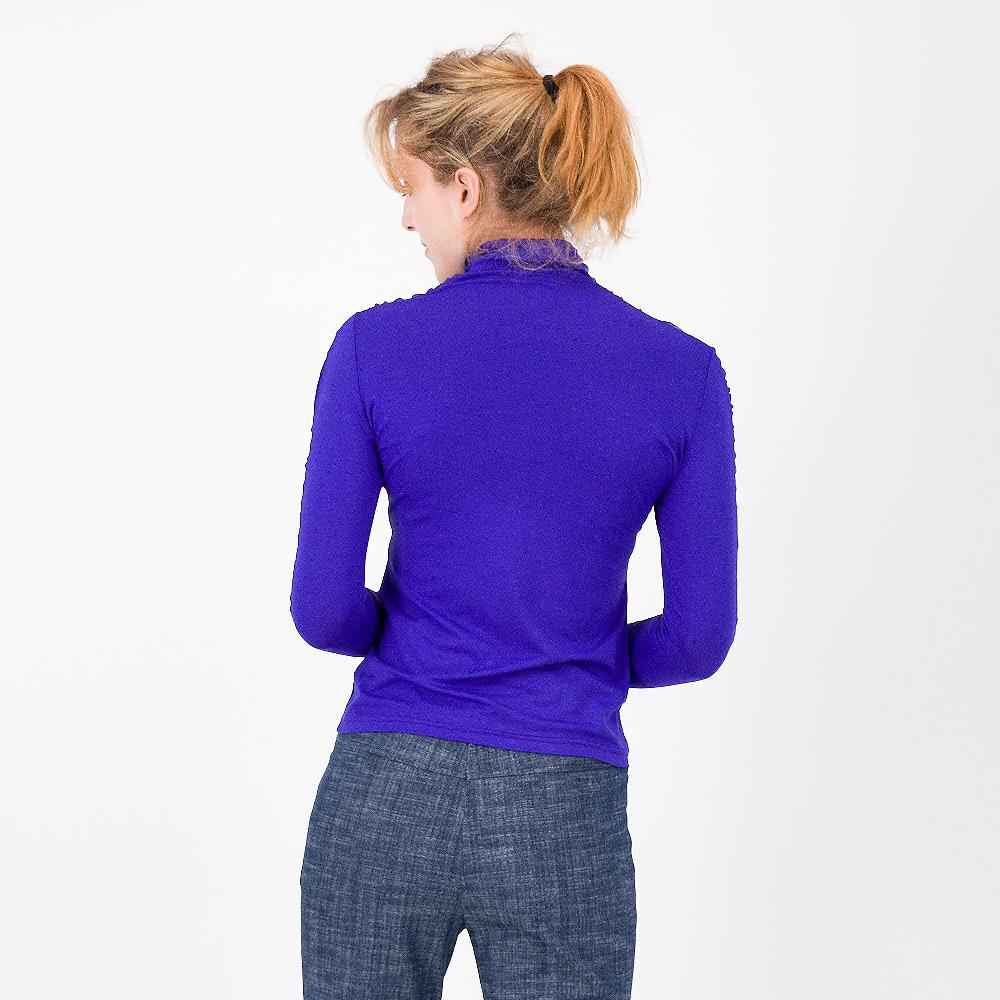 QVC Officina Della Moda Maglia A Lupetto Con Inserti In Tulle