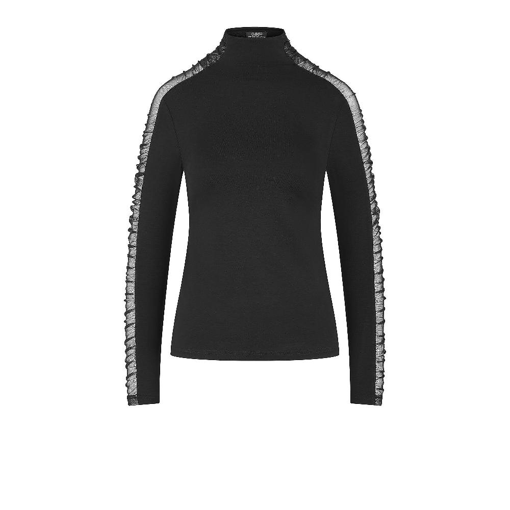QVC Officina Della Moda Maglia A Lupetto Con Inserti In Tulle