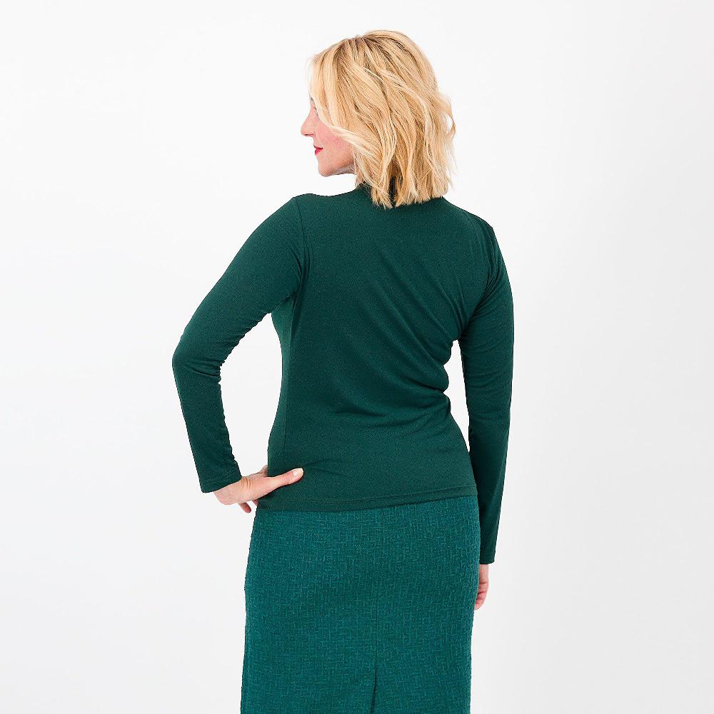 QVC Officina Della Moda Maglia Asimmetrica A Maniche Lunghe