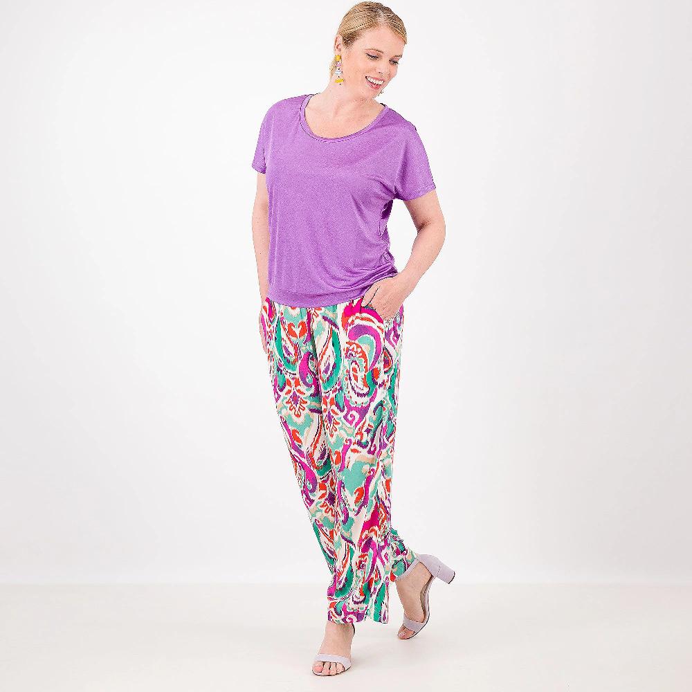 QVC Officina Della Moda Maglia In Jersey A Maniche Corte