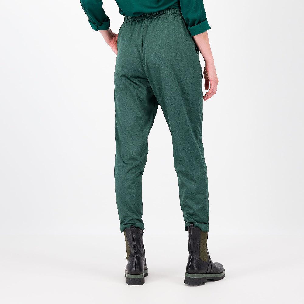 QVC Officina Della Moda Pantaloni A Carota In Raso Con Cotone