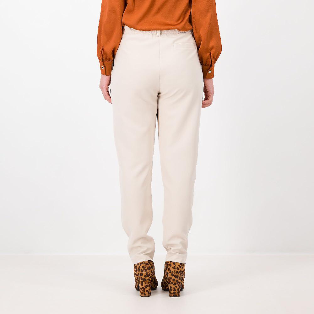 QVC Officina Della Moda Pantaloni A Carota In Tessuto Bi-stretch