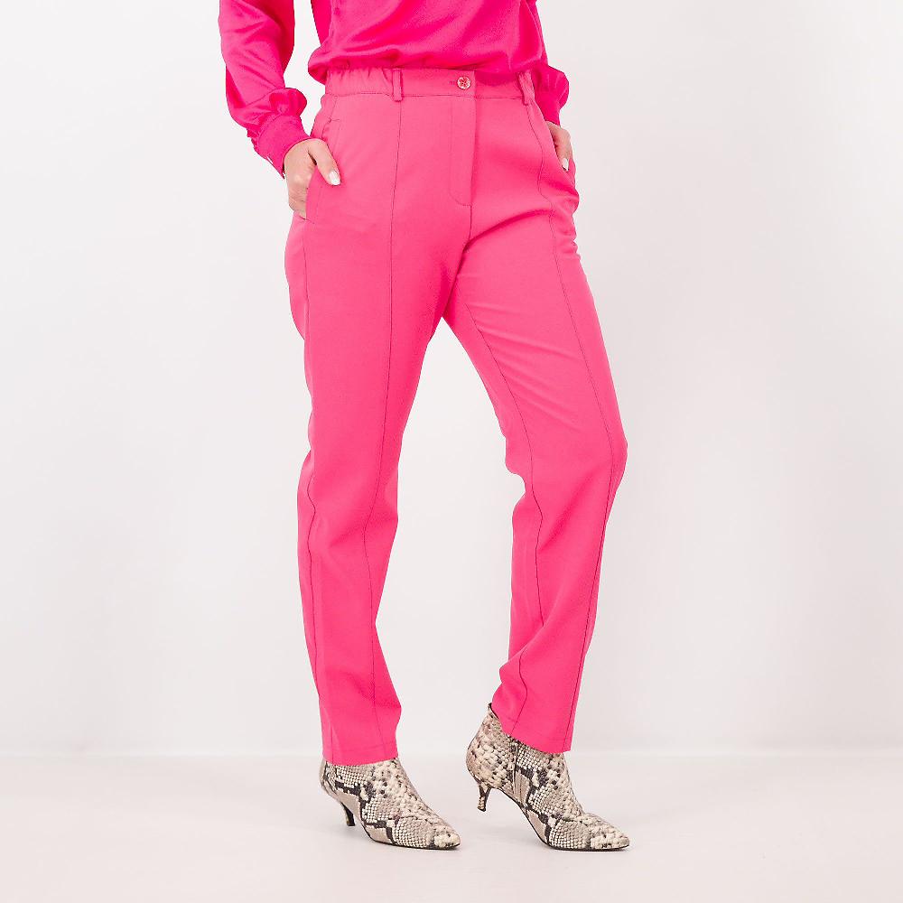 QVC Officina della Moda Pantaloni a carota in tessuto bi-stretch