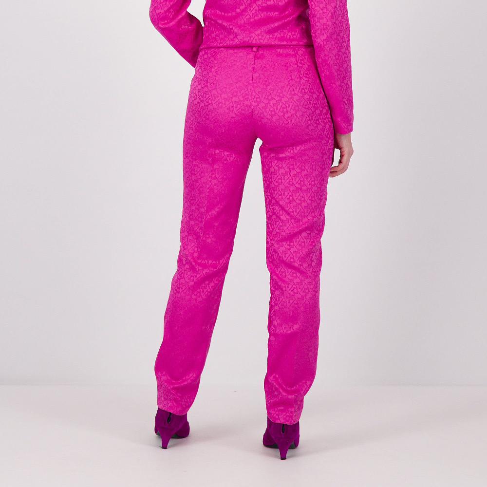 QVC Officina Della Moda Pantaloni A Sigaretta In Raso Jacquard